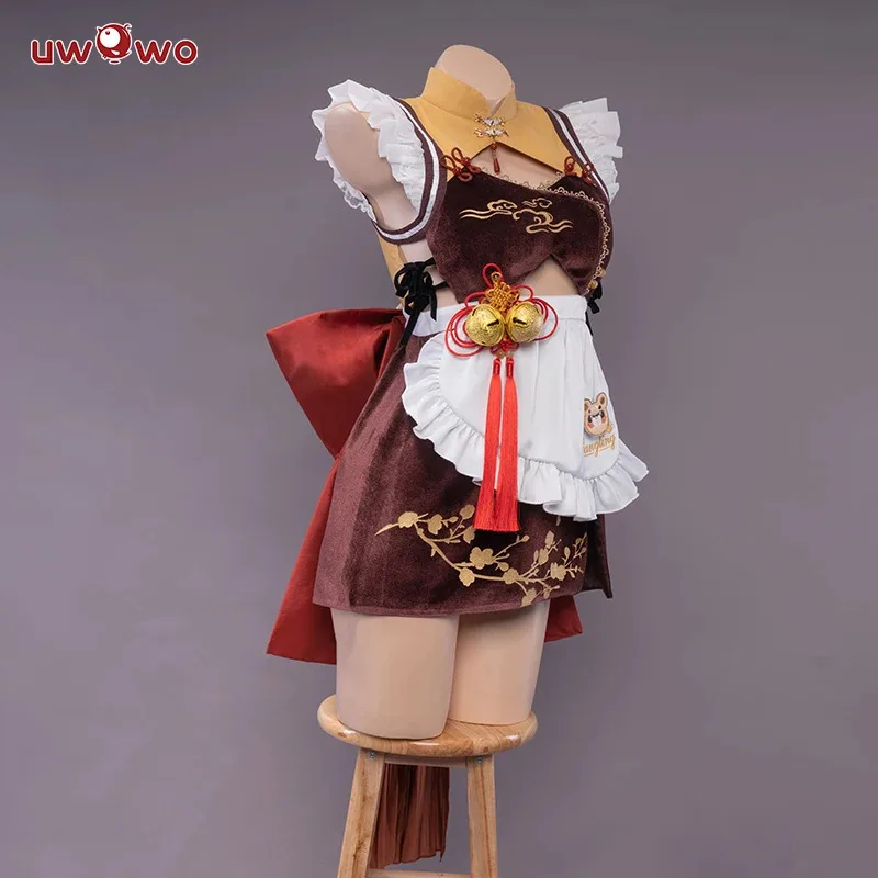 

CyLAST BATCH UWOWO Xiangling Cosplay Maid Costume Genshin Impact Fanart Cosplay Maid Dress Exclusive XiangLing Halloween Costume