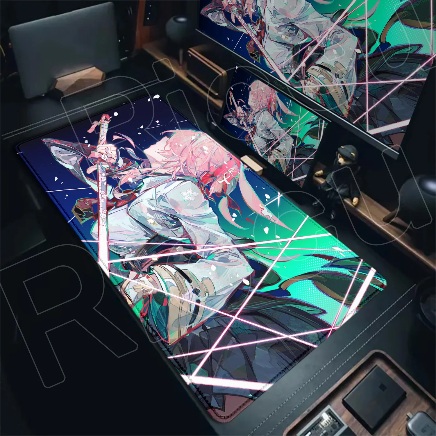 

Evanescia Honkai Star Rail Mouse Pad Rug PC XXL Keyboard Gaming HD Printing Esports Mousepad Computer Anime girl Gamer Desk Mat