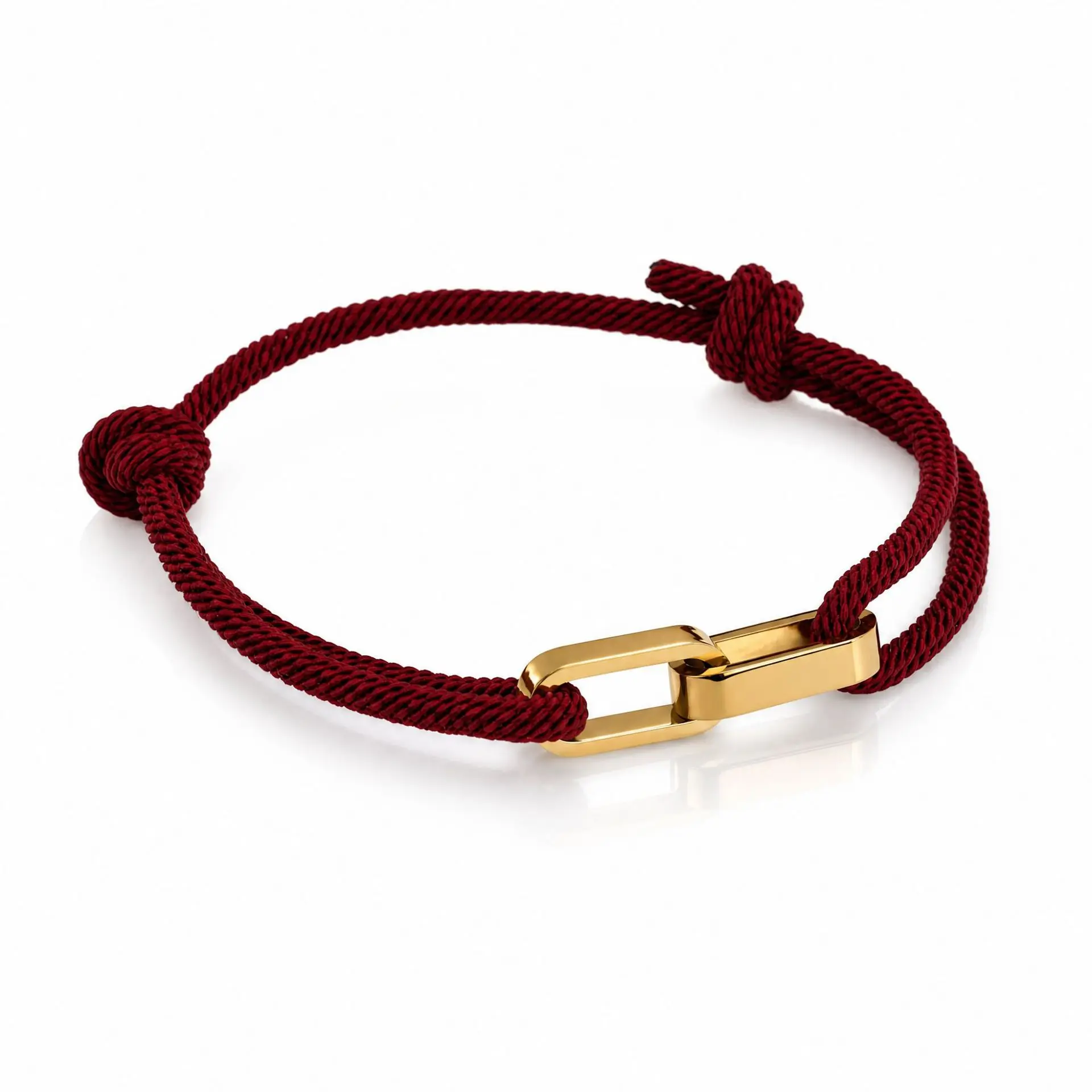 Trendy Adjustable Rope Chain Custom Name Bracelet for Couples