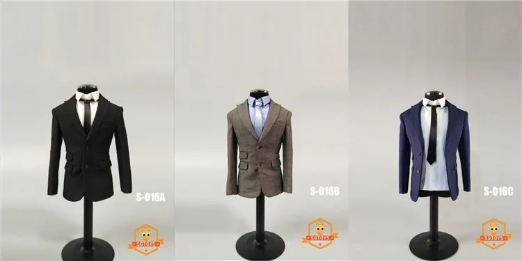 SGTOYS S016 1/6 Male Business Suit Set Gentleman Clothes Model Fit 12'' Narrow Shoulder Action Figure Body Dolls In Stock