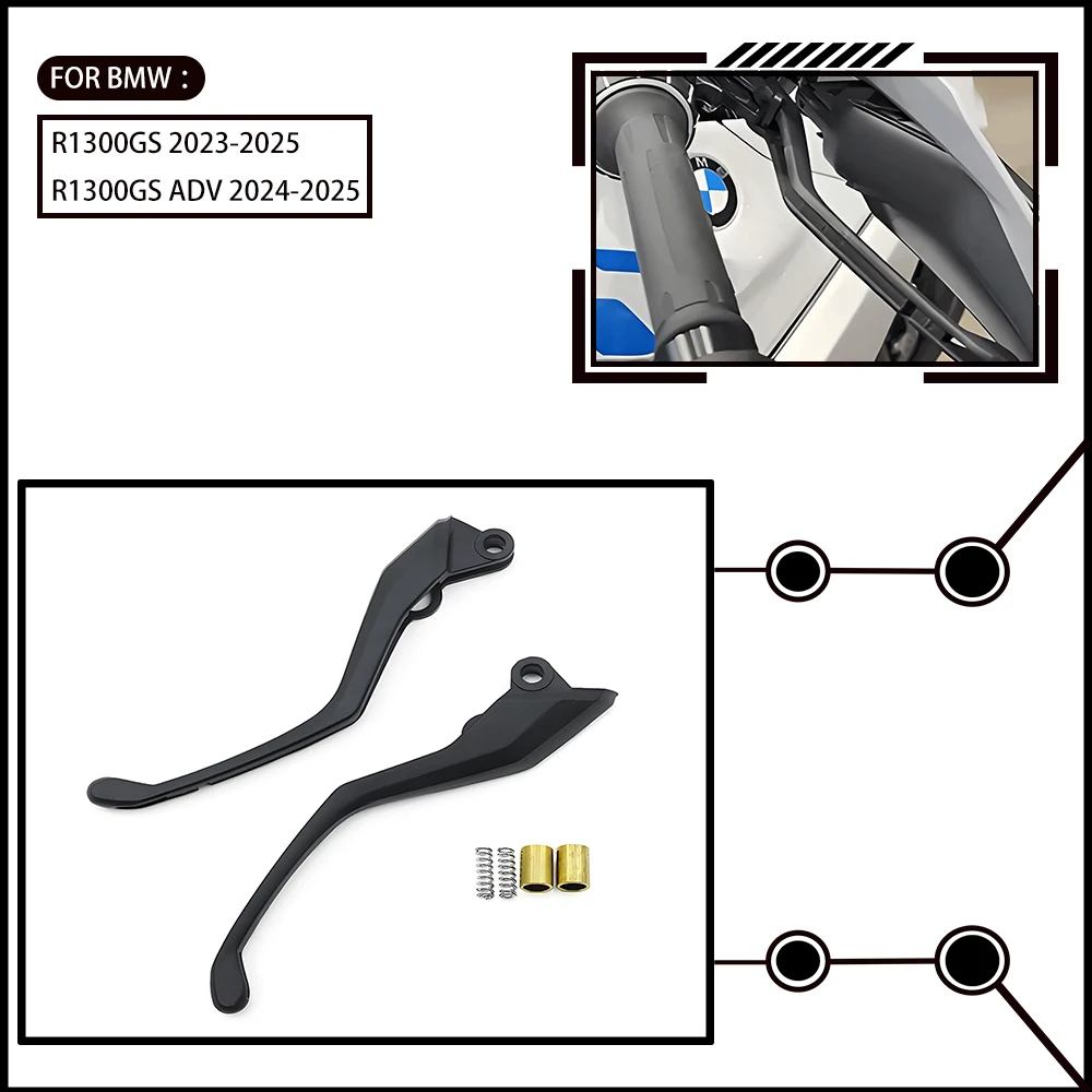 bmw-r1300-gs-2024-フロントコントロールハンドルアクセサリー、オートバイブレーキレバーとクラッチレバーと互換性があり、23-25年式に適しています。