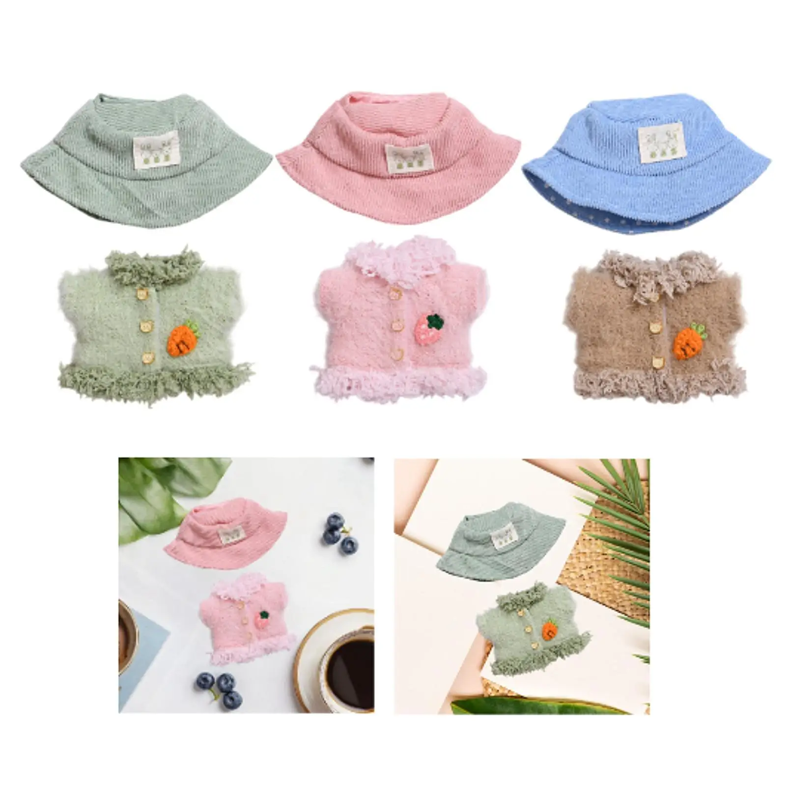 Conjunto de abrigo y pantalones para muñecas, accesorios de juego DIY para figuras de 6,69 pulgadas