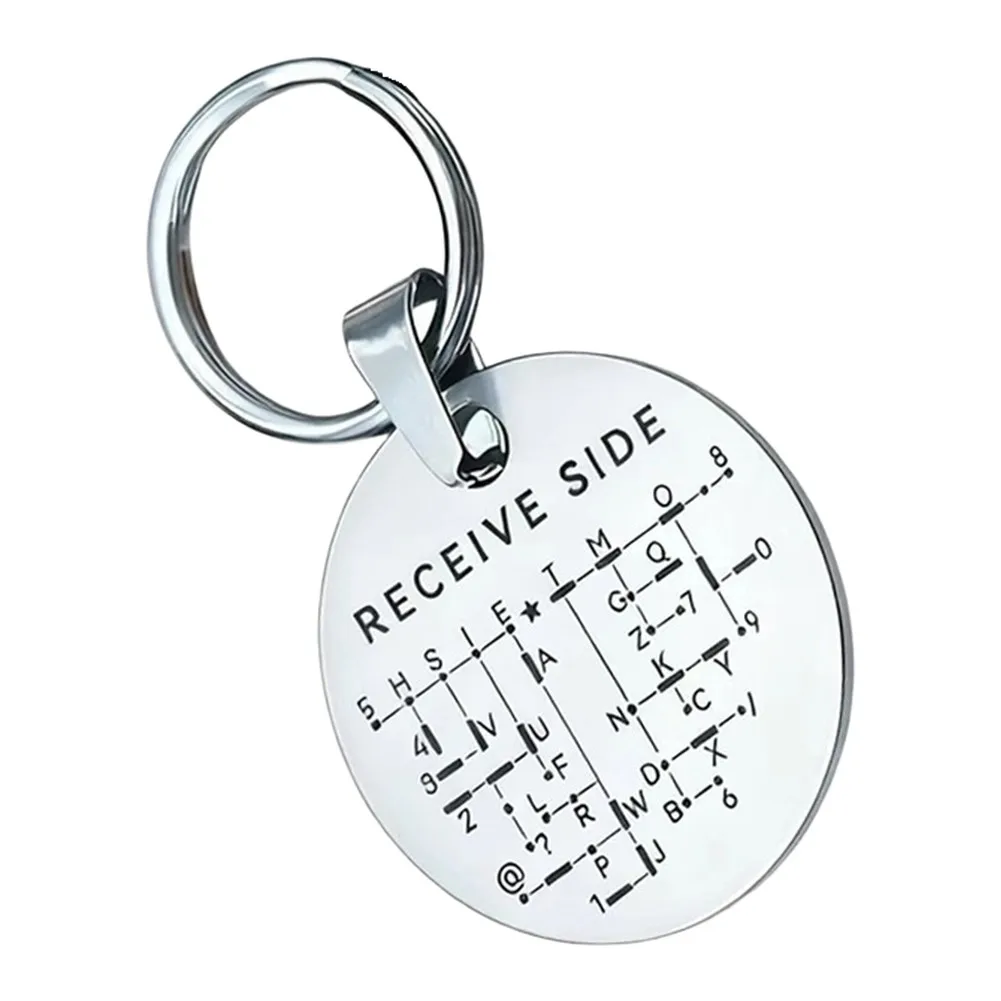 Lightweight CW Practice Coin for Morse Code Enthusiasts Made from Resistant Metal for Long Term Use Keychain Ready