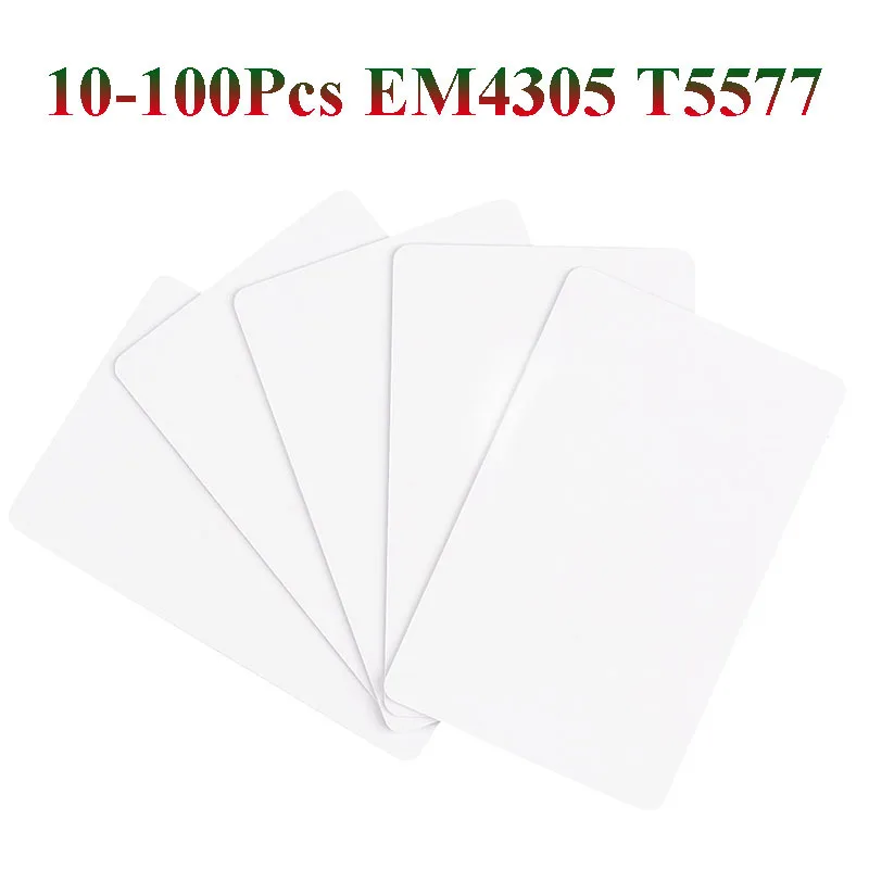 

10-100Pcs EM4305 T5577 NFC Card Copy 125khz RFID Card Proximity Rewritable Writable Copiable Clone Duplicate Access Control Tag