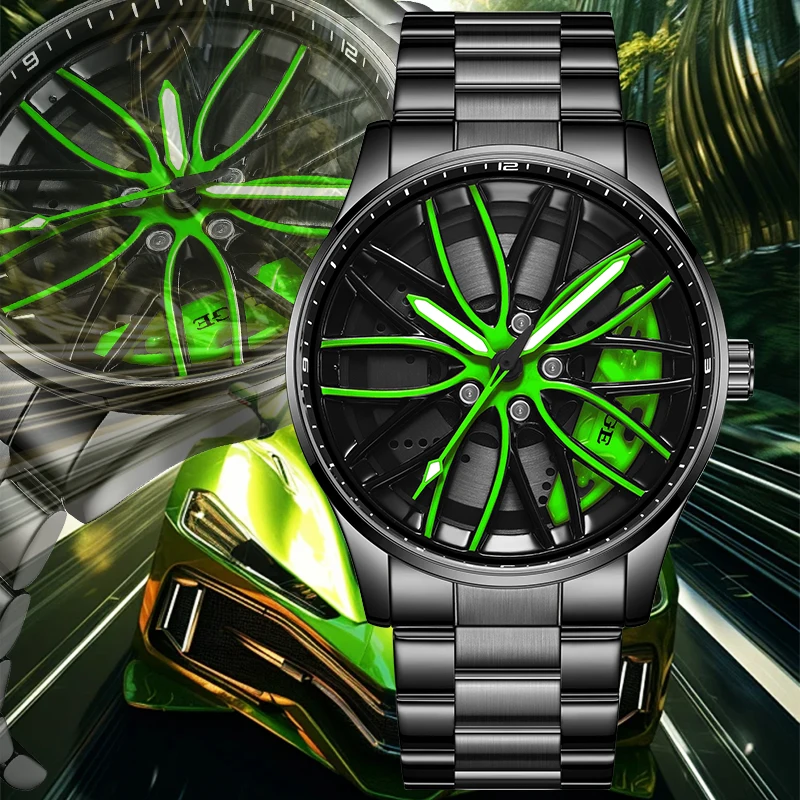 

LIGE Unique Design Quartz Man Watch Creative Fashion Waterproof Sport Stainless Luminous Simple Dial Watches for Men Clocks Male