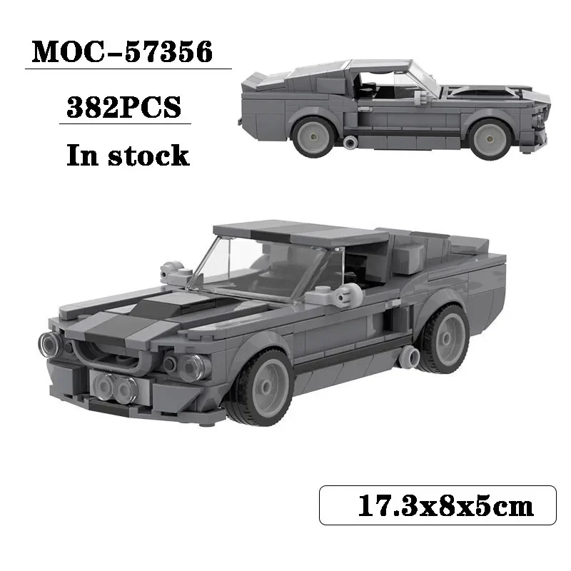 

MOC-57356 block compatible small particle assembly sports car toy model 382PCS children and boys birthday Christmas toy gift