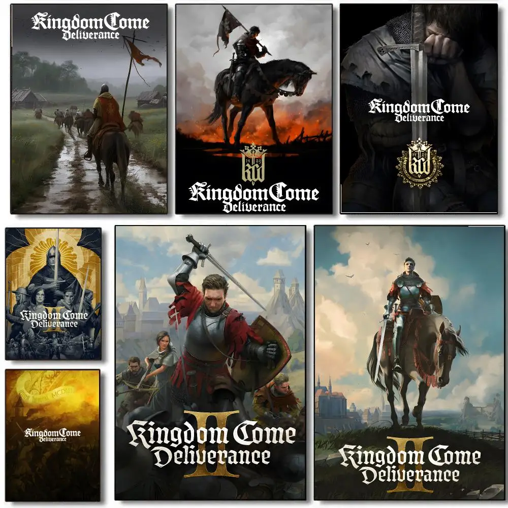 Game K-Kingdom Come Deliverance Poster HD Waterproof Aesthetic Wall For Home Decor Trendy Durable Easy To Apply Art