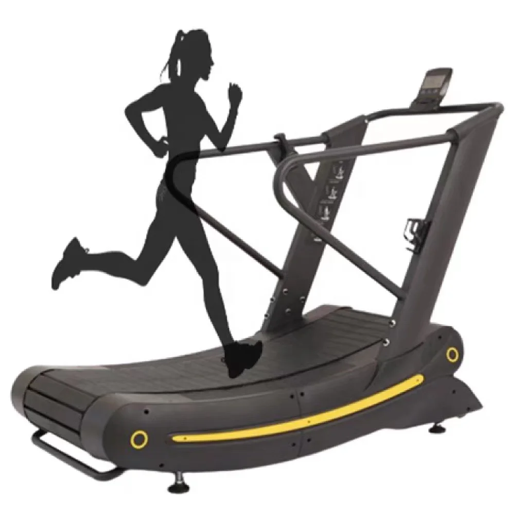 Self-Generating Commercial Treadmill Exercise Running Machine Curved Treadmill