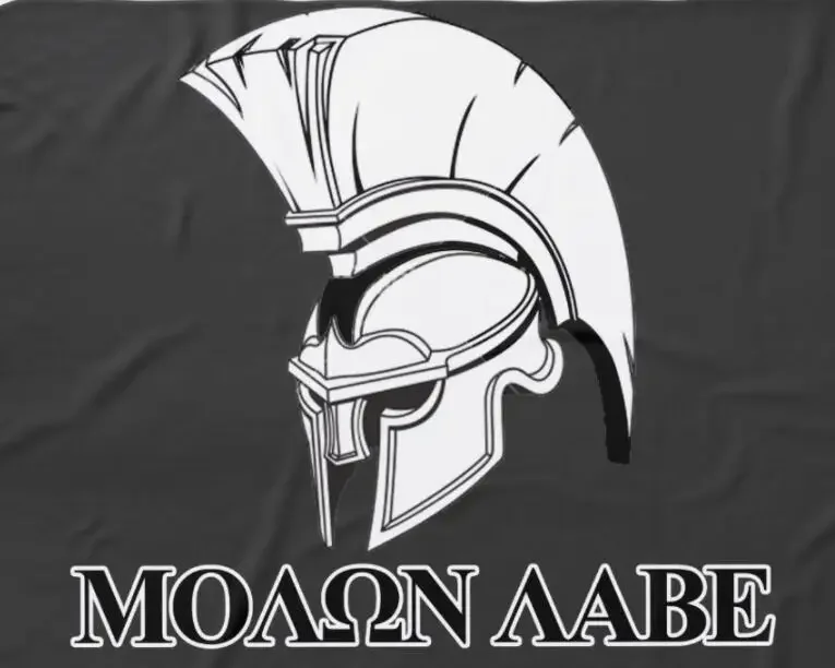 

Spartan Greek Helmet Come and Take It Molon Labe Men T-Shirt Short Sleeve Casual 100% Cotton O-Neck Summer T Shirt