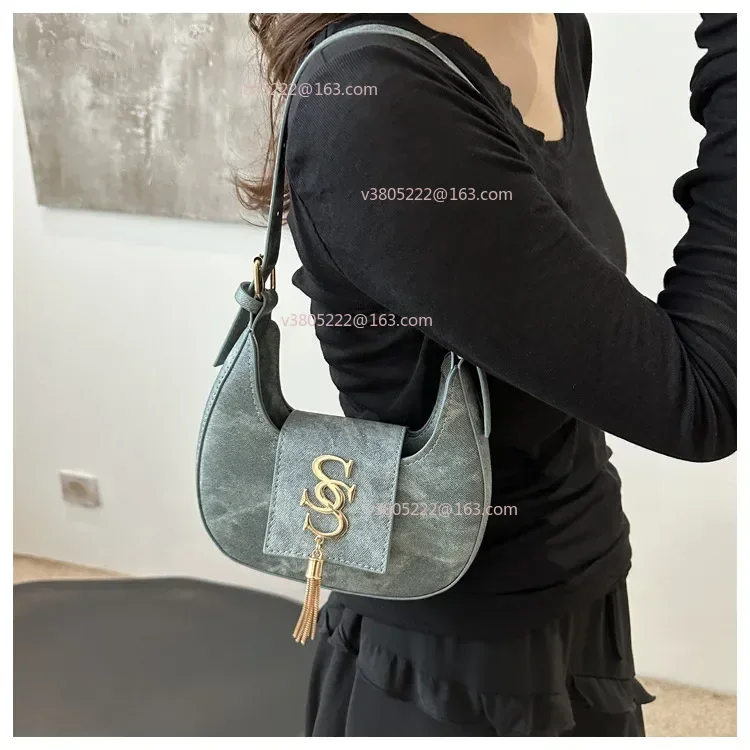 

Женская сумка через плечо в стиле ретро, весна-лето, новая модная универсальная сумка для подмышек, модная высокая эстетичная цена