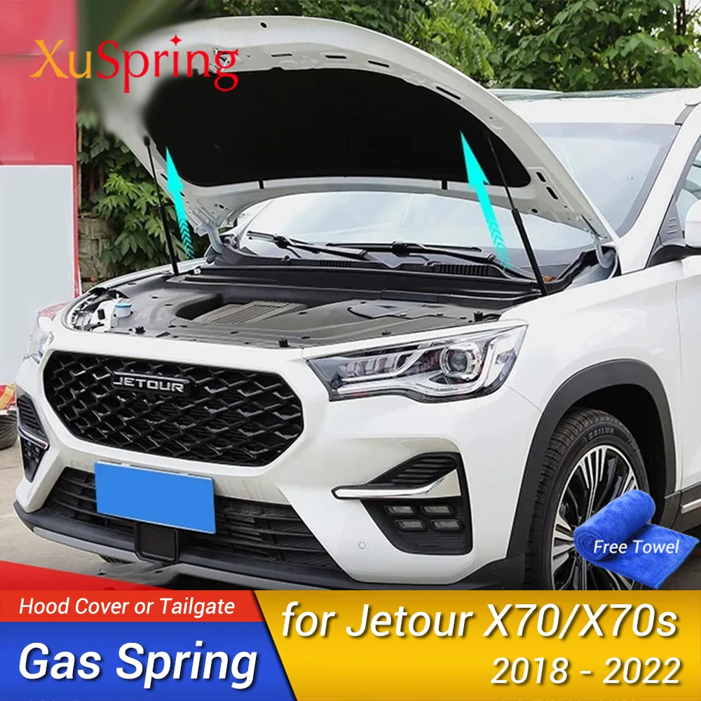 

For Jetour X70 2018 2019 2020 2021 2022 2023 2024 Car Bonnet Hood Gas Shock Lift Support Hood Strut Bars Hydraulic Rod Bracket