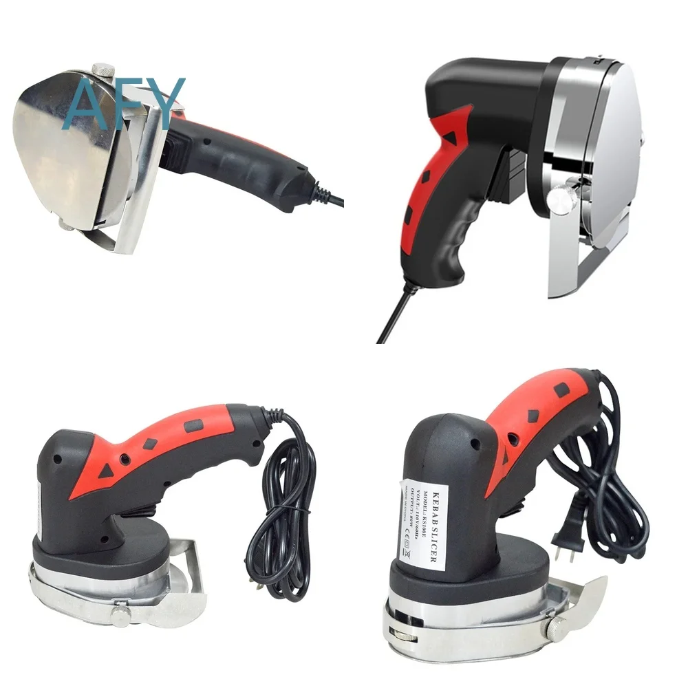 Portable Electric Meat Slicer for Turkish Barbecue Grill Cooking Kitchen Tool Food Processor Slicing Machine for Home