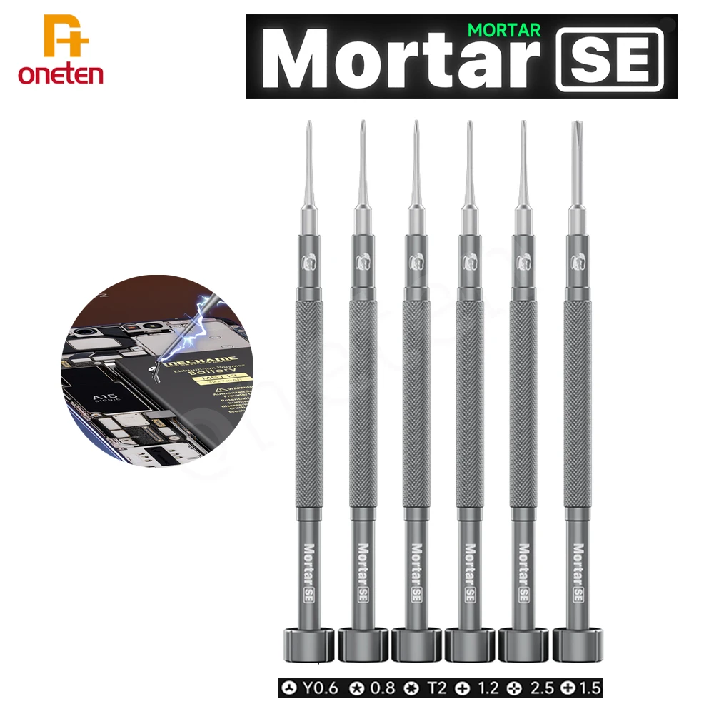 Mechanic Mortar SE 6 in 1 Screwdriver Set Powerful Magnetic Hardness Precision Extra hard S2 steel Screwdriver Repair Tools kit