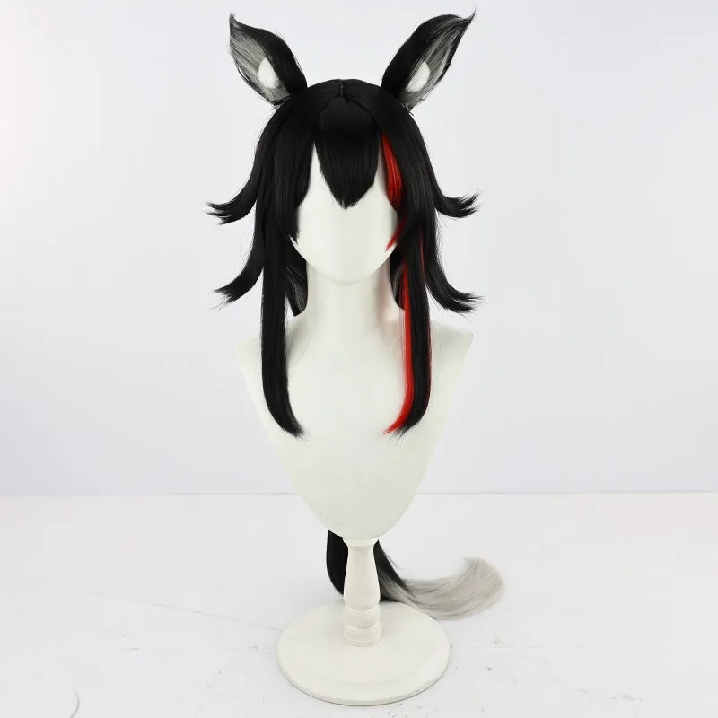 Peruka do cosplayu Hololive Vtuber Ookami Mio, styl wilczego dziewczyny