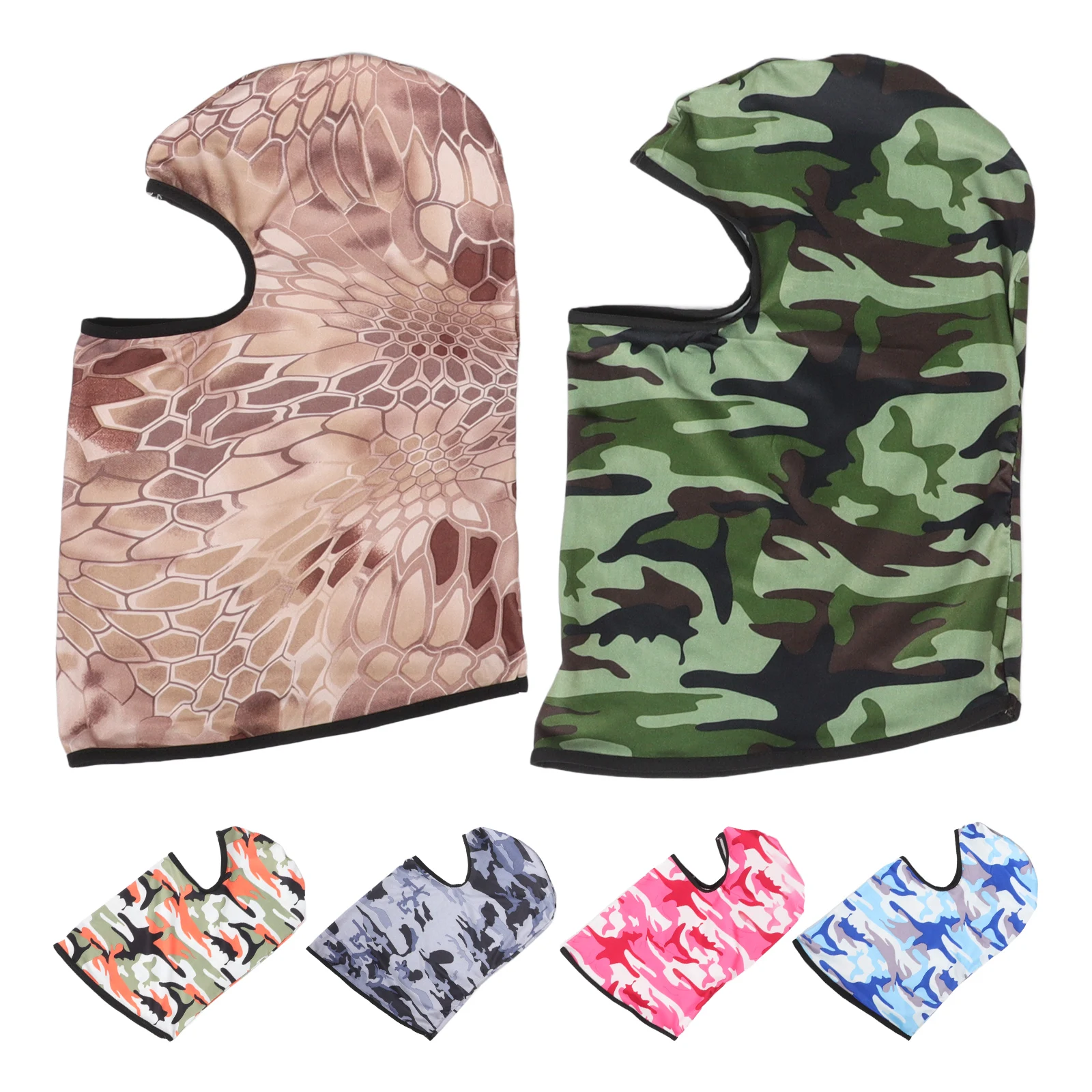 

6pcs Anti Sports Headb for Outdoor Cycling Skiing Multi functional Face Masks Hood Sun Protection Neck Protector Gear