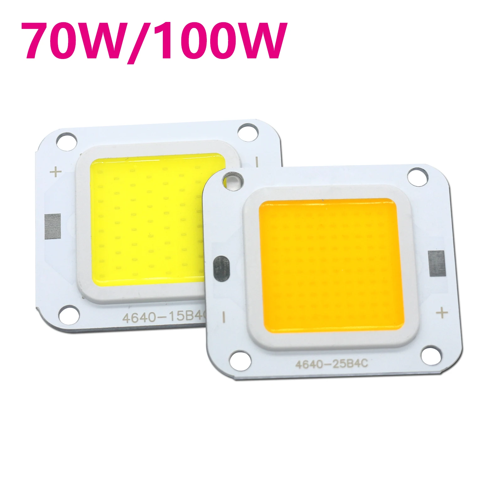 Smart IC No Need Driver LED COB Lamp Bead DC27-36V 10W 50W 60W 70W DIY Flood Light Bulb Outdoor Spotlight Landscape Chip Lamps