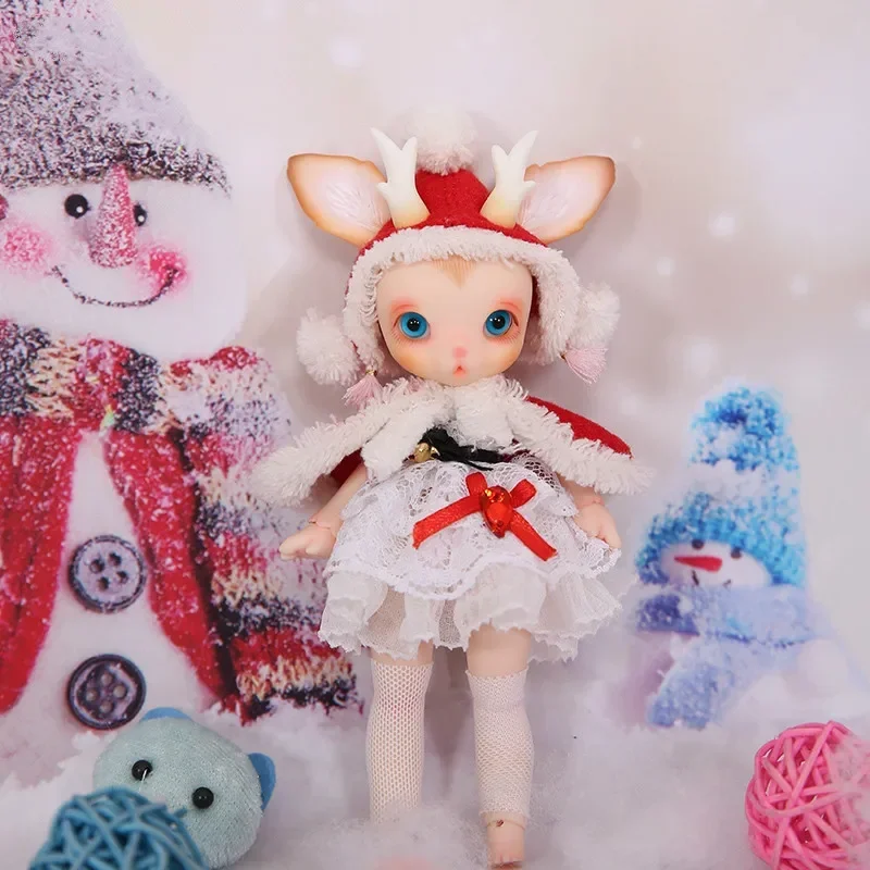 Doll BJD 1/8 Yuin Christmas Deer Include Fullset Option Lovely Pet Joint Doll Oueneifs  luodoll