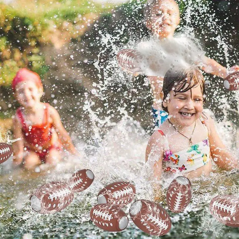 Reusable Water Balloons 6X Reusable Water Balloons For Kids Team Activities Absorbent Sponge Balls Summer Entertainment For Boys