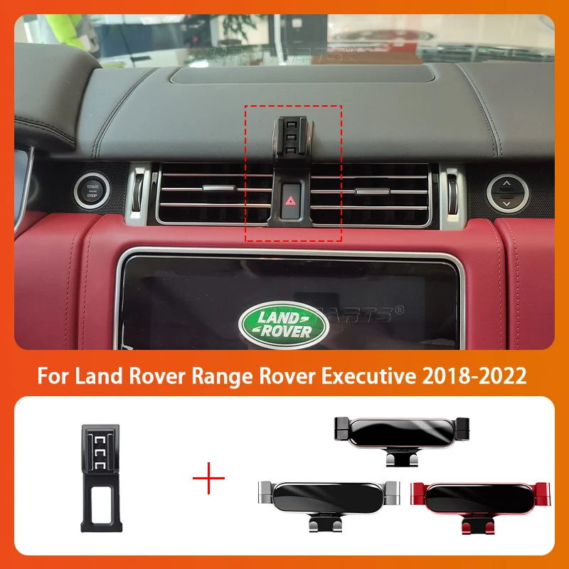 Car Mobile Phone Holder For Land Rover Range Rover Executive 18-22 360 Degree Rotating GPS Special Mount Support Accessories