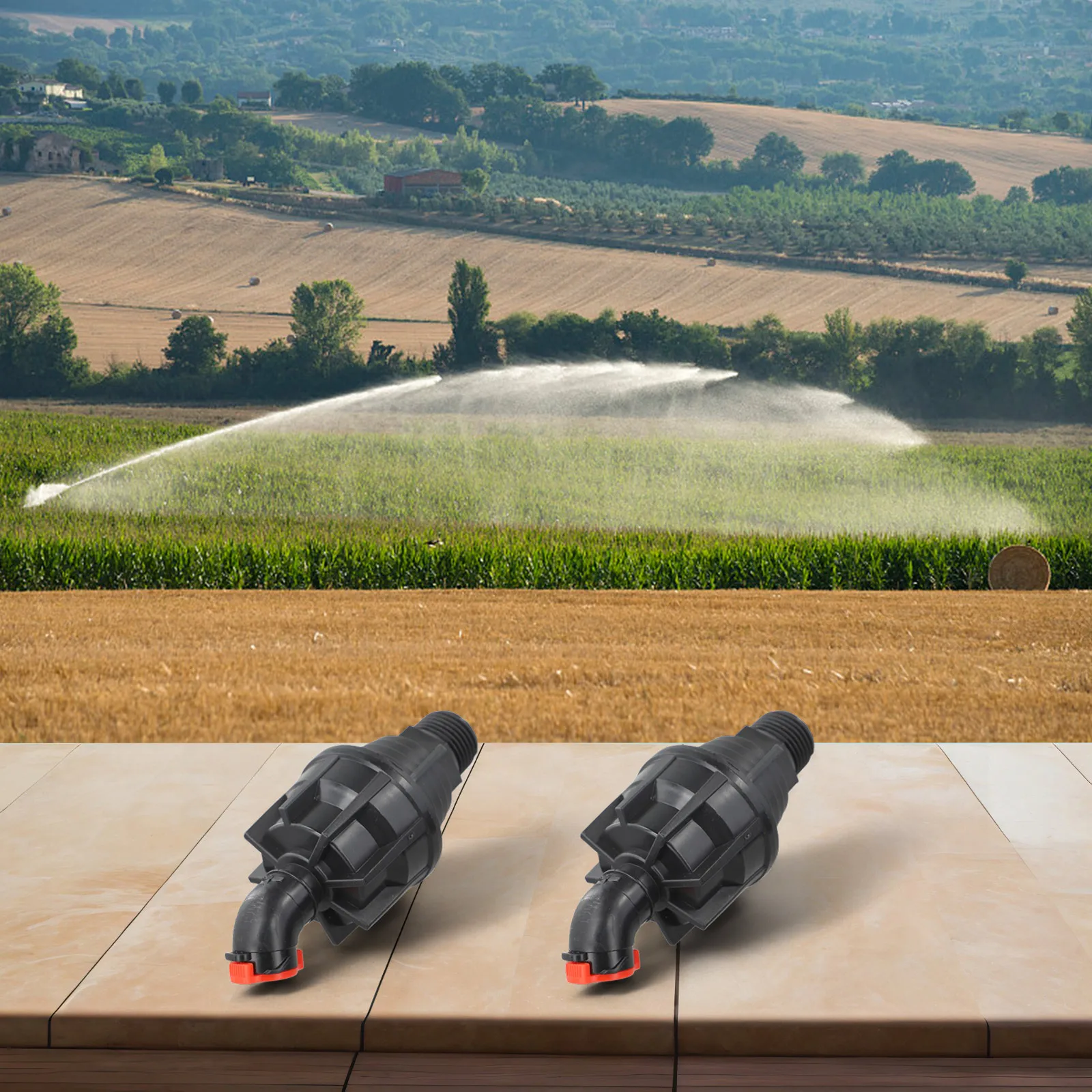 Garden Irrigation 360 Rotating Sprinkler Outdoor Watering 120*40*40 Mm Compatible Garden Watering Tool Easy Setup Extension Rod