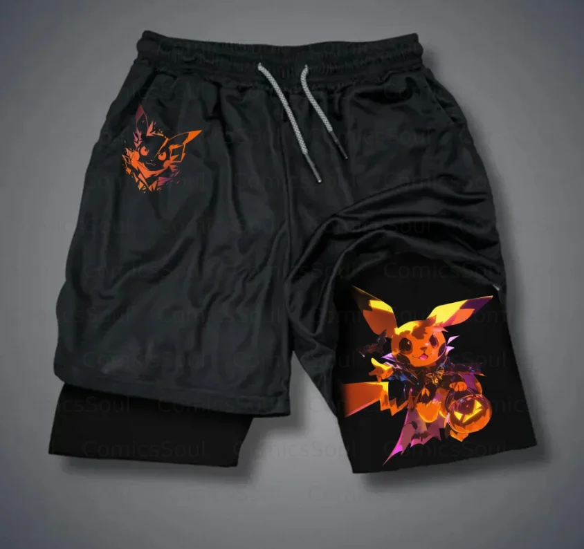 shorts-esportivos-oficiais-pokemon-anime-collaboration-shorts-unissex-estilo-kei-retro-respiravel-de-secagem-rapida-para-badminton