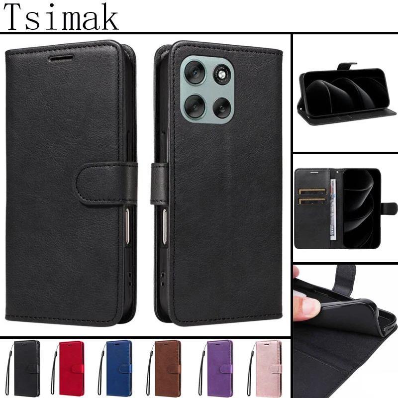 حافظة جلدية لهاتف موتورولا موتو G14 G24 G34 G54 G84 G15 G35 G55 G75 G85 G56 G86 Power G04 G04S G05 محفظة قلابة فتحة للبطاقات غطاء