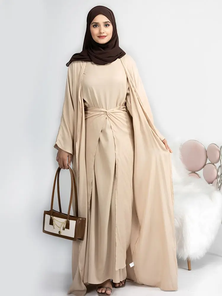 princess polly baby blue dress the Summer Smocked Abaya - Cream main image 1