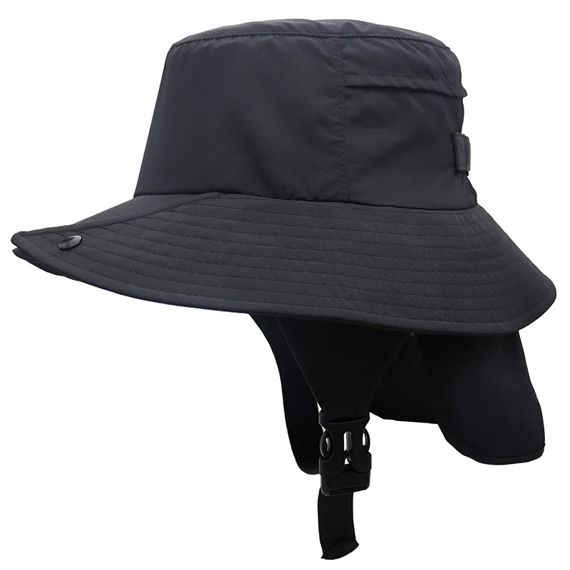 Chapeau de surf à larges bords pour hommes, casquette de surf, pare-soleil à bord respirant, séchage rapide, casquette cool de plage, chapeau