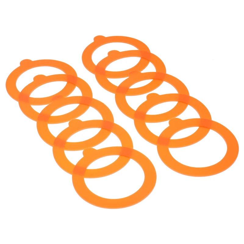 -10Pcs Silicone Jar Gaskets Food Storege Jars Airtight Leak-Proof Seals Ring