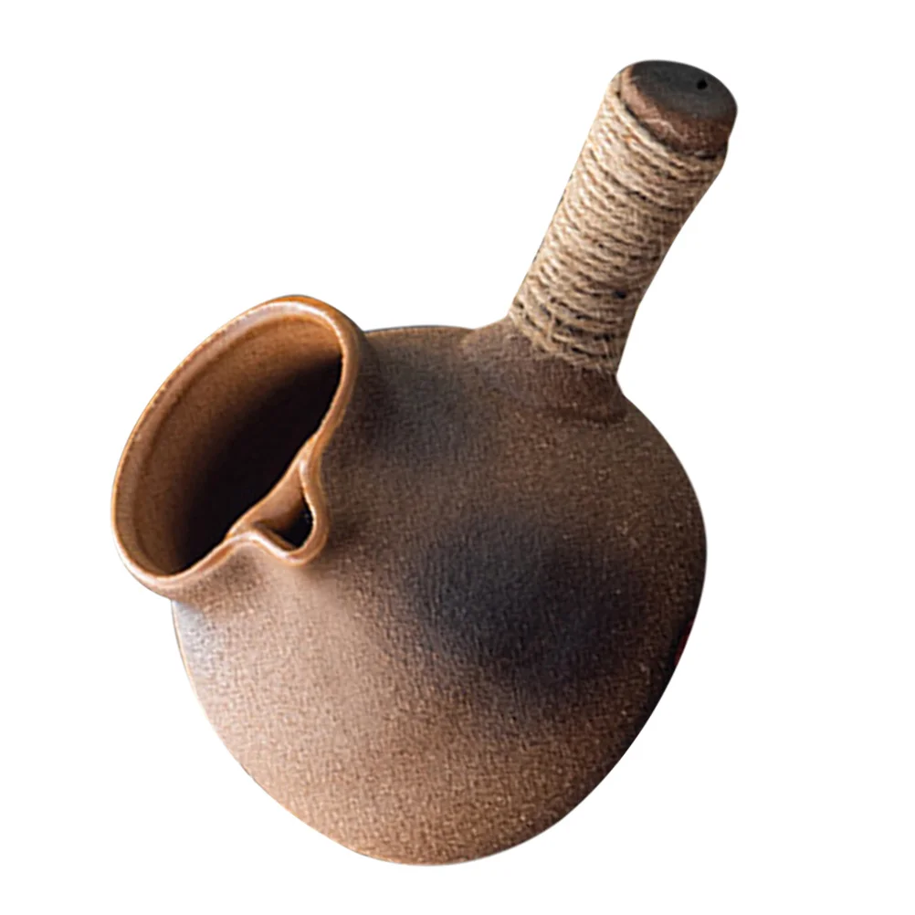 

Clay Tea Container Coffee Pot Camping Pan Kitchen Teapot Backpacking Kettle Household Pottery