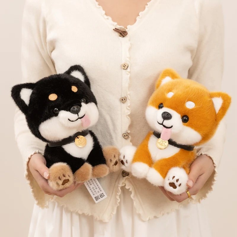 Peluche Chien Shiba Inu Doux et Mignon, Jouet en Peluche pour Enfants, Filles, Idéal Cadeau et Décoration de Chambre