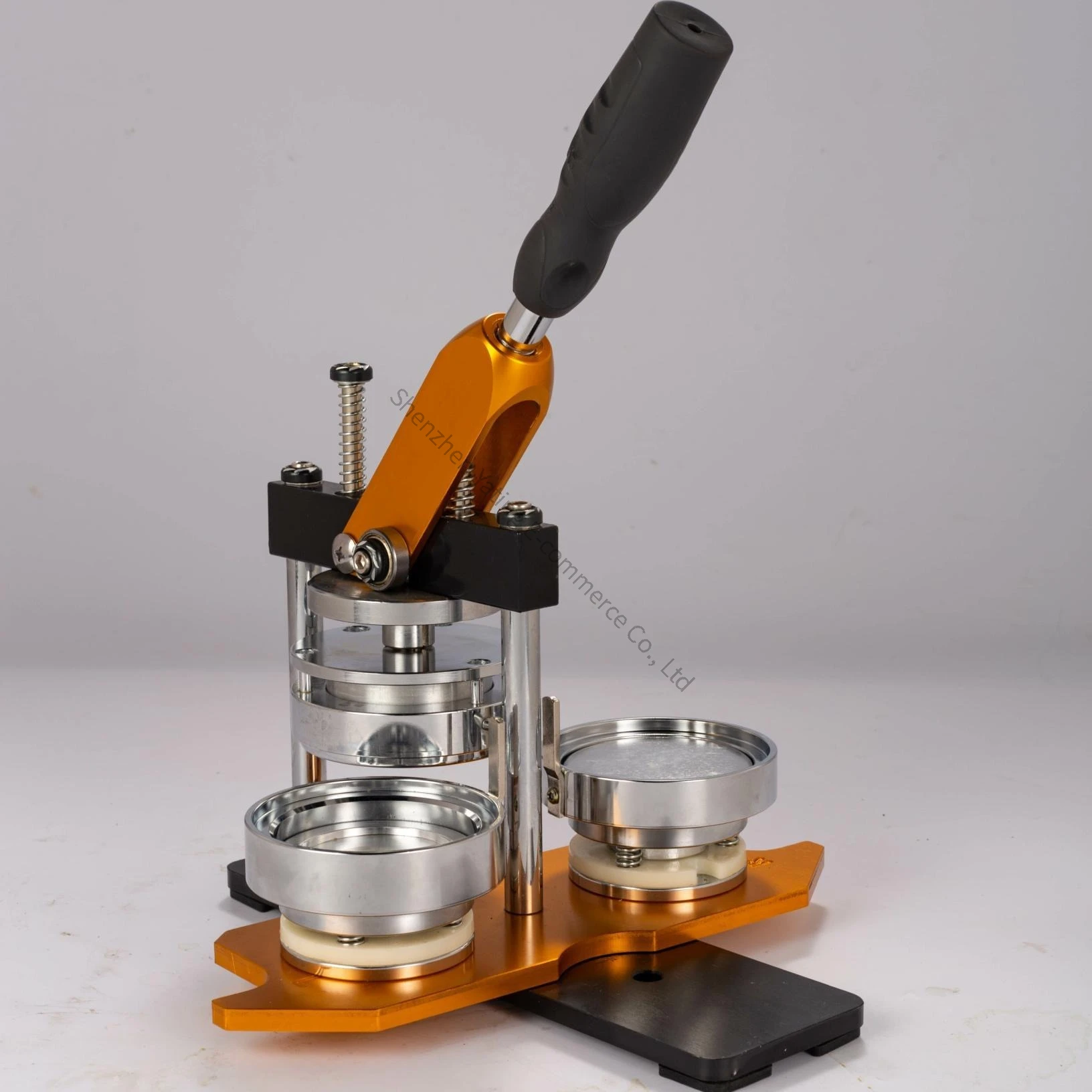 75mm Aluminum Alloy Badge Machine Tinplate Process All Metal Badge Machine Button Machine Manufacturing Advertising Equipment