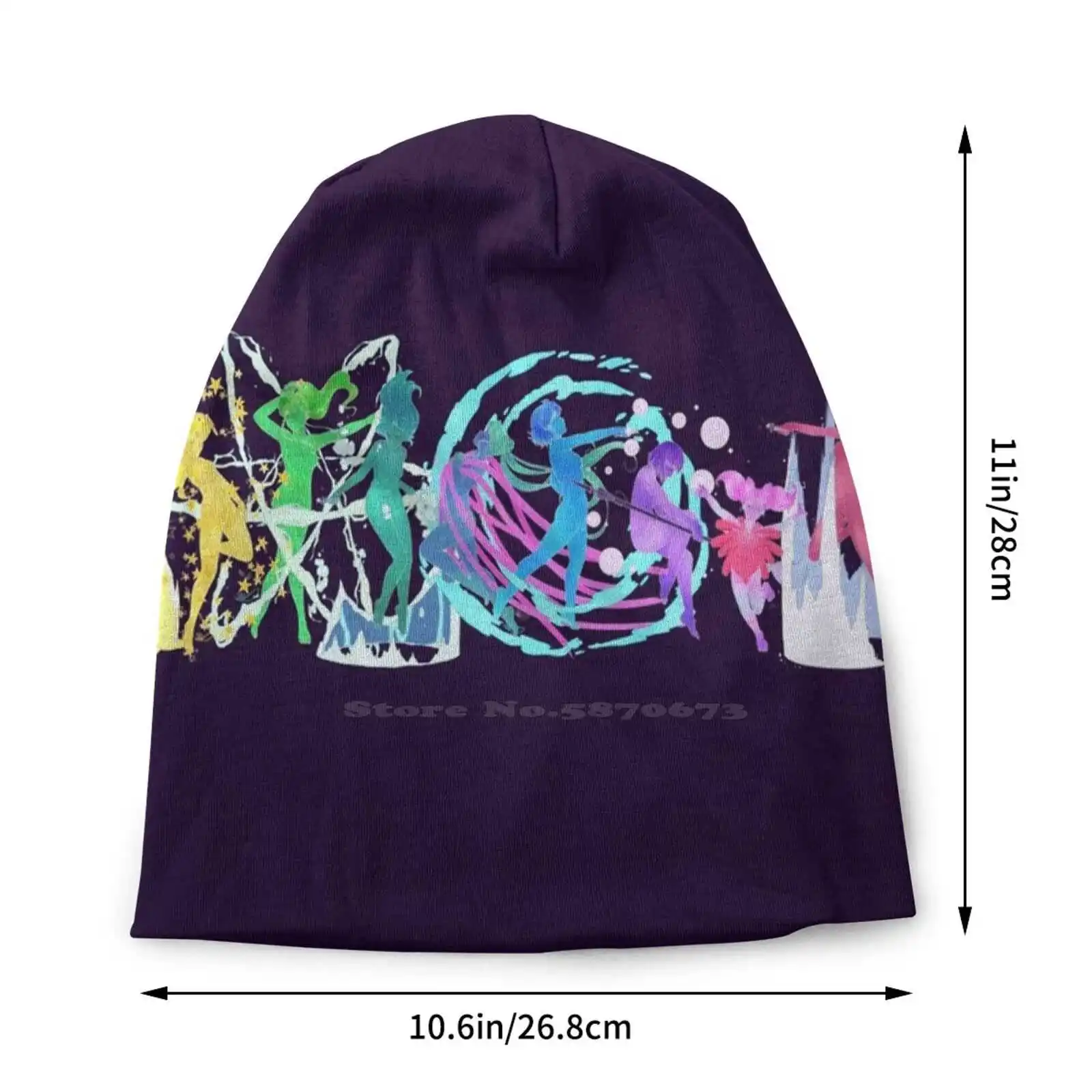 Senshi Rainbow Knitted Hat Warm Beanie Outdoor Caps