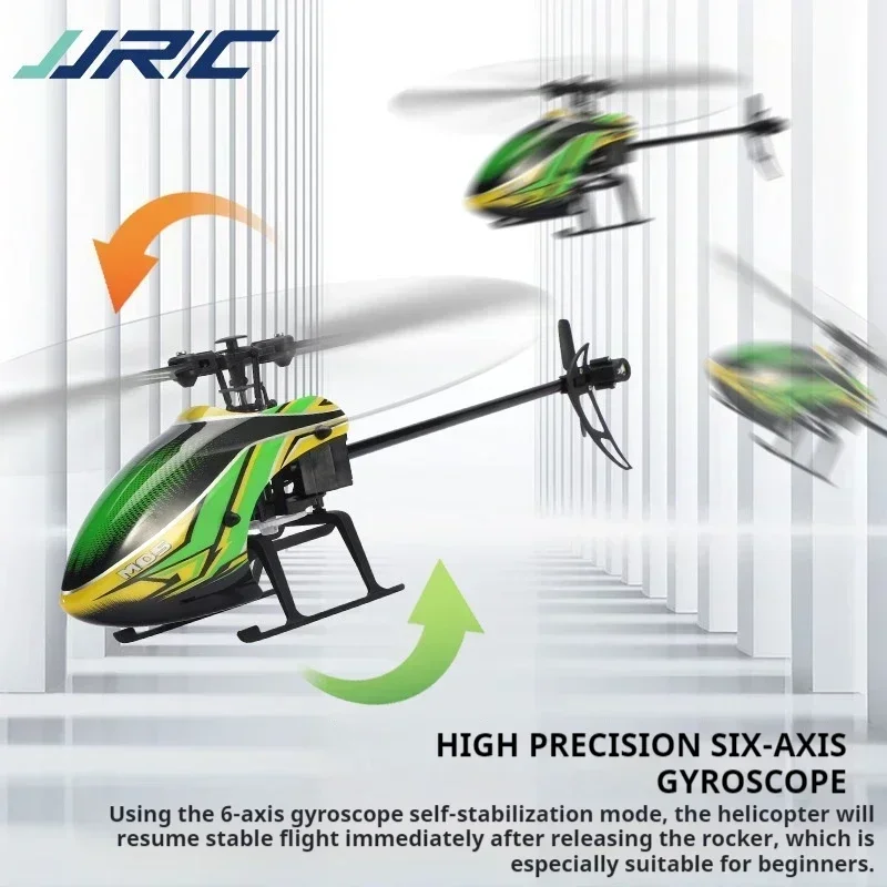 Hélicoptère télécommandé à six axes, auto-stable, haut, 4 canaux, Jjrc, VPN, résistant à la pression, rotor unique, jouet gyroscope à six axes, 2.4g