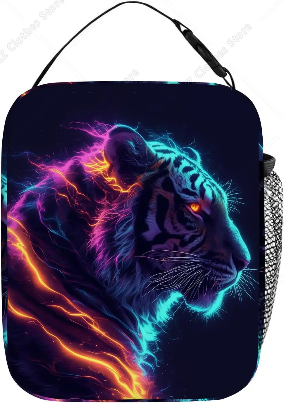 Tiger Insulated Lunch Box Lunch Bag Reusable Thermal Cooler Tote Bag for Work Picnic School Funny Animal
