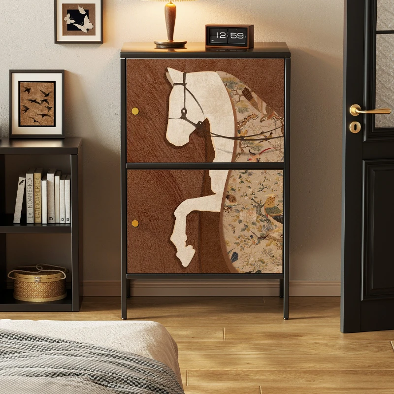 

Living room sofa side cabinet against the wall Bedroom bedside locker