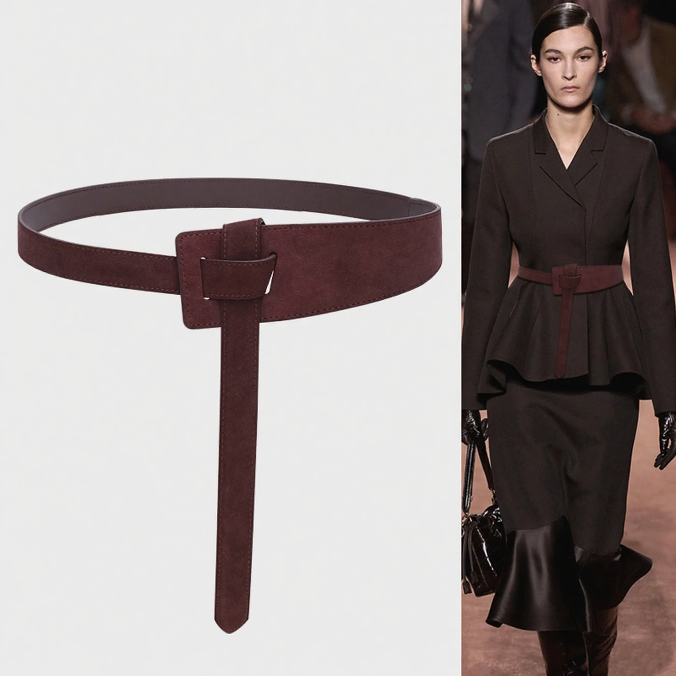 Ancara camurça vermelha cintura cummerbund cinto estilo ocidental largo cinto de couro genuíno para acessório de moda feminina