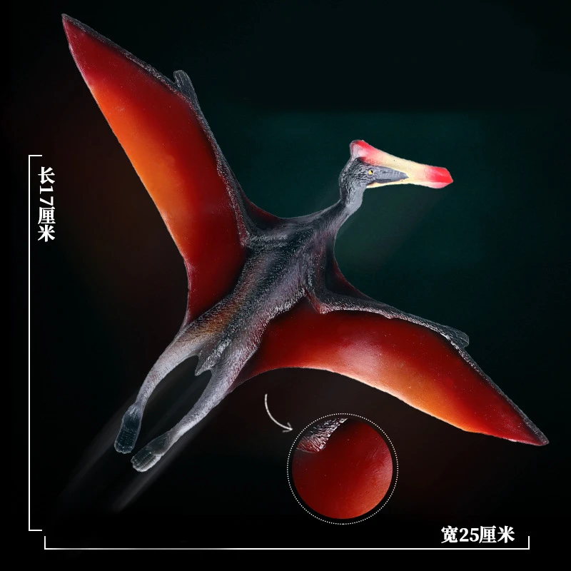 Juguetes de simulación de dinosaurio Jurásico para niños, modelo de dinosaurio de pterosauro, dios del viento sólido, adornos, juguetes educativos tempranos