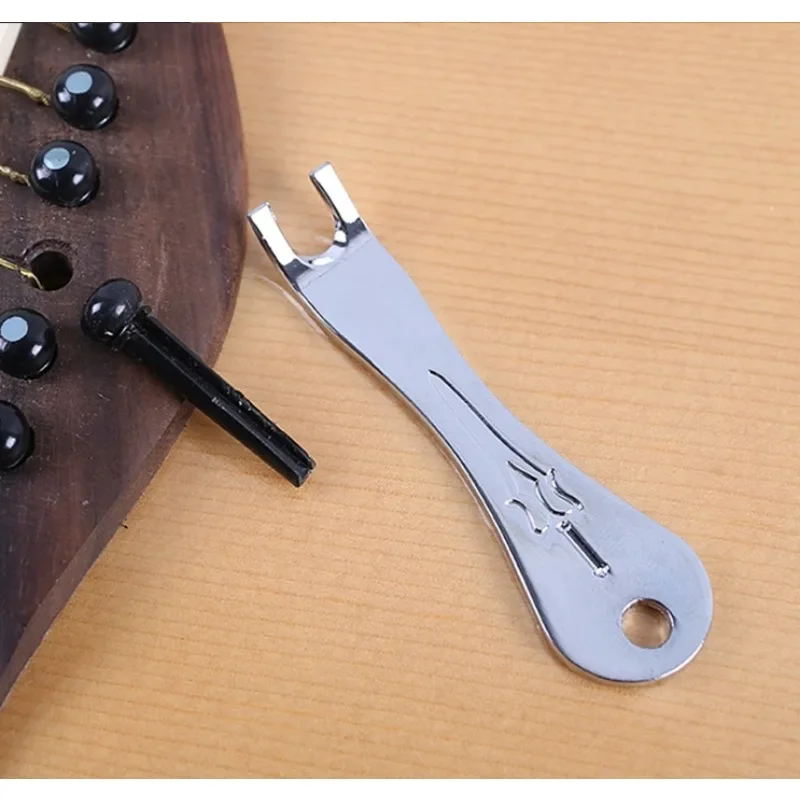1 adet paslanmaz çelik akustik gitar teli çivi Peg çekme çektirmesi köprü Pin sökücü kullanışlı araç müzik araçları gitar aksesuarları
