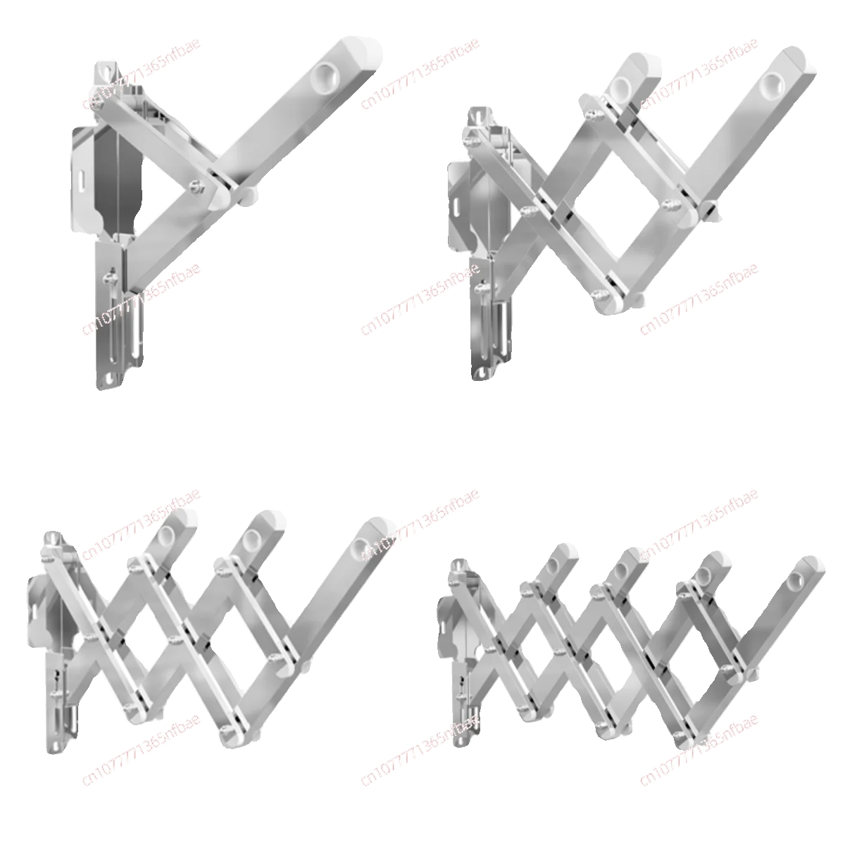 

Balcony stainless steel telescopic outdoor push-pull folding drying rack cool hanger bracket