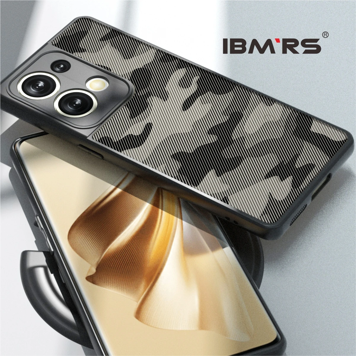 

IBMRS for Oppo Reno9 Pro Plus Phone Case Shockproof Camo Military Grade [6.7 Inch] Anti-Scratch Hard PC Back Cover