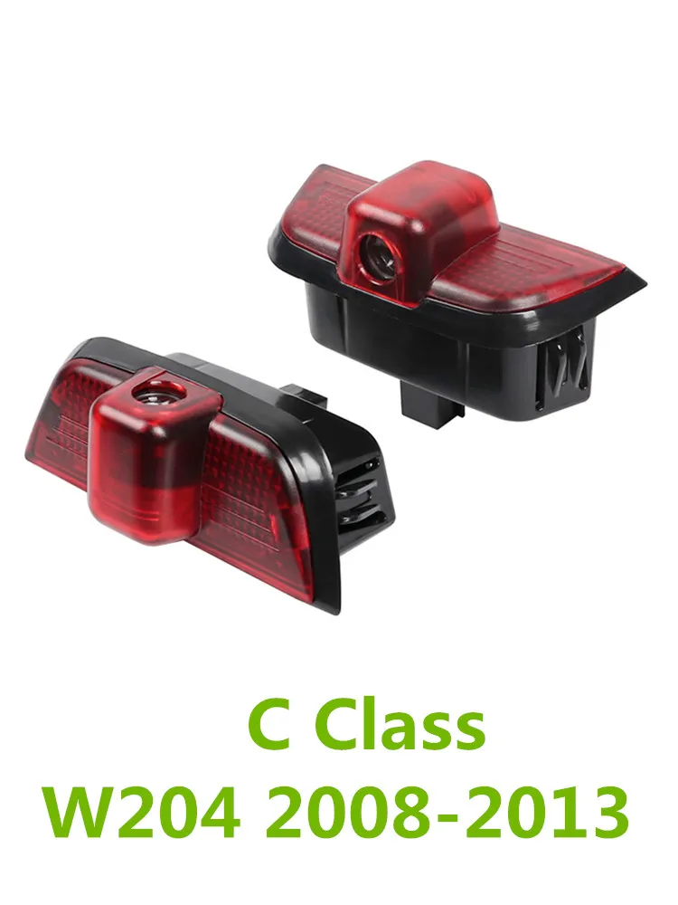 LED Car Door Logo Projector Welcome Light Accessories For Mercedes Benz W204 C CLASS C200 C260 C280 C230 C300 2008 - 2013 2012