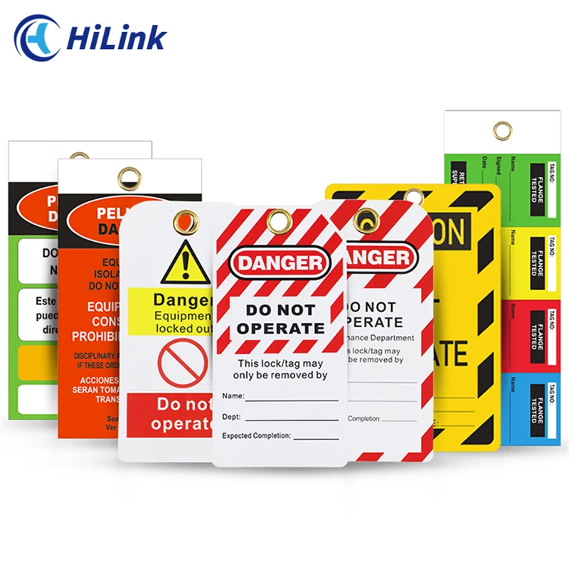 Safety Warning Lockout Tagout Tag LOTO Label For Overhaul Of Industrial Equipment