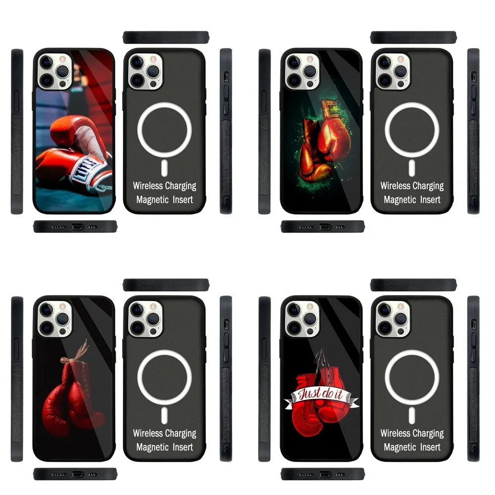 Boxing Gloves Sport  Phone Case Strong Magnetic For IPhone 15,14,13,Pro,Max,Plus,11,12,Mini For Magsafe Wireless Charging