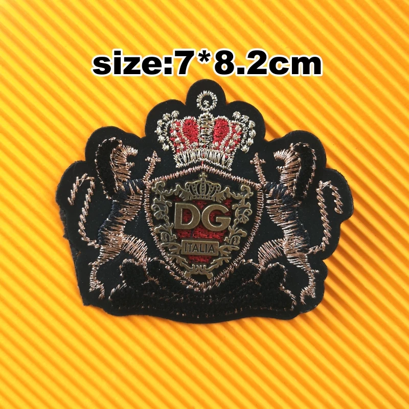 embroidery metal patch letter pvc patches appliques clothes jacket badges for clothing PW227293