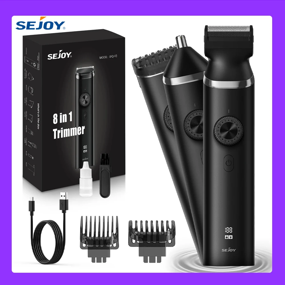 

SEJOY Face Clean Electric Hair Cutting Machine Men Professional Hair Clipper Trimmer Men Cutting Beard Cordless Barber Machine