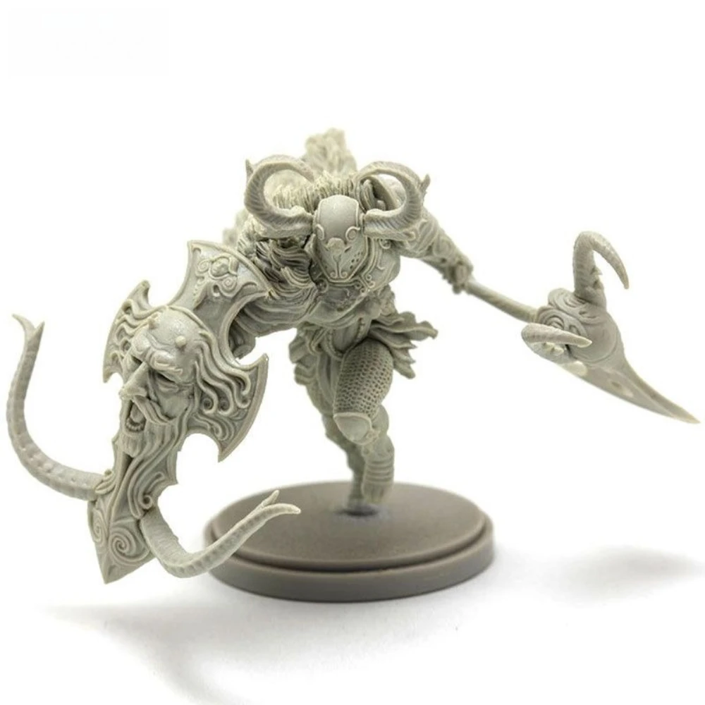 38mm  Beauty Soldier Screaming God Antelopes Alpha Armor Resin Soldier Model DIY Coloring 3D Printed Miniatures Self-assembly