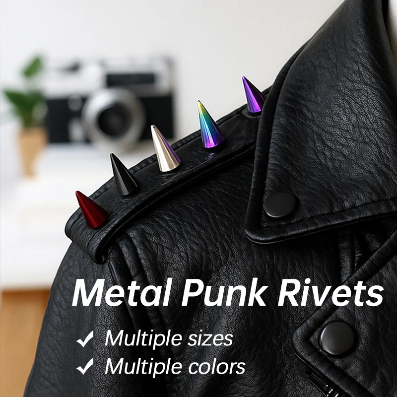 

10Pcs Studs Rivets Metal Buckles for Bag Jacket Shoes Decor Punk Rivet Leather Crafts Clothes Spikes Screws Nail DIY Accessories
