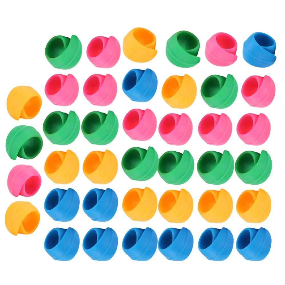 40pcs Thread Lock Silicone Spool Huggers Colorful Thread Holder Bobbins Clips Prevent Unwinding