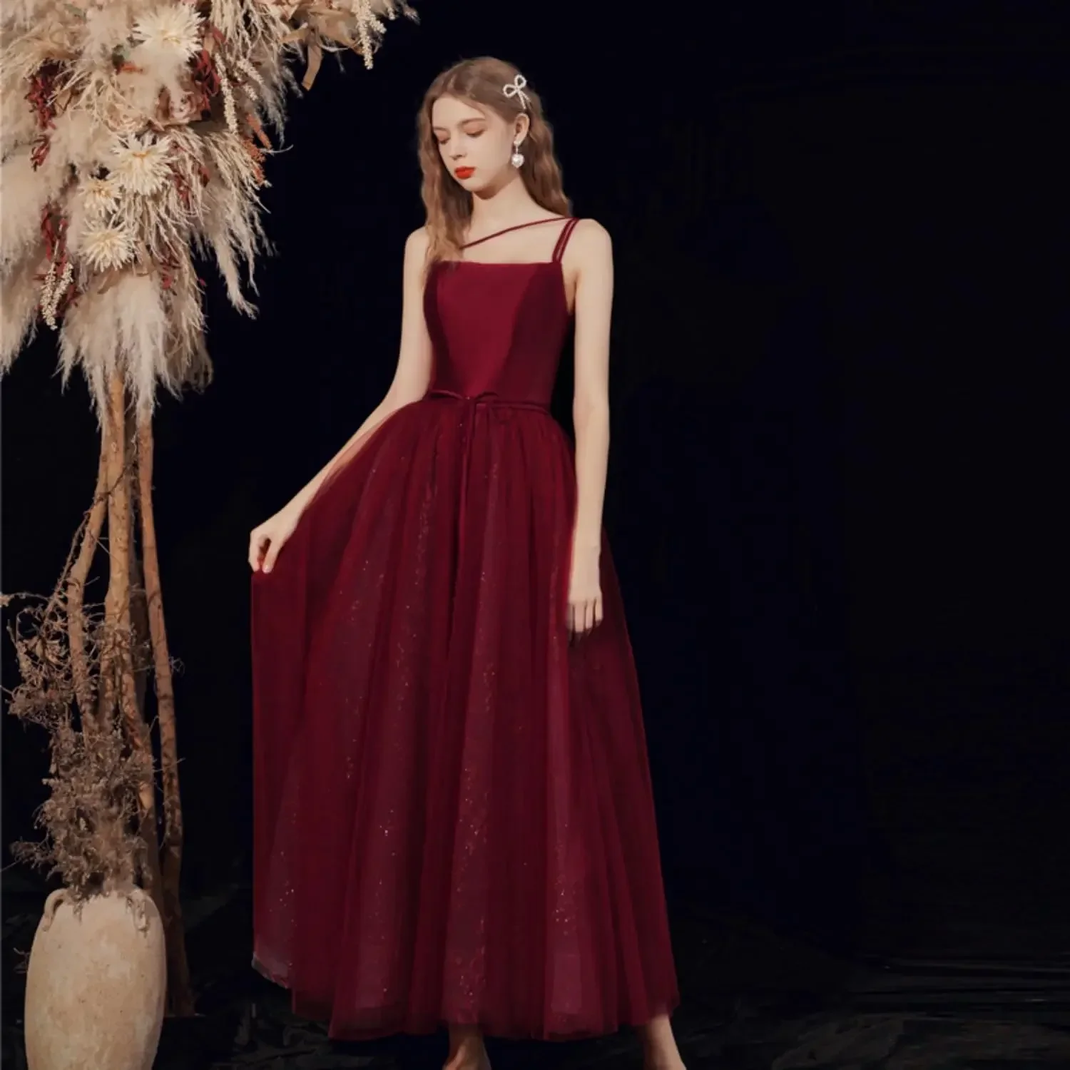 

Новое атласное длинное сетчатое платье подружки невесты на заказ, женские коктейльные платья, вечерние платья для вечеринок